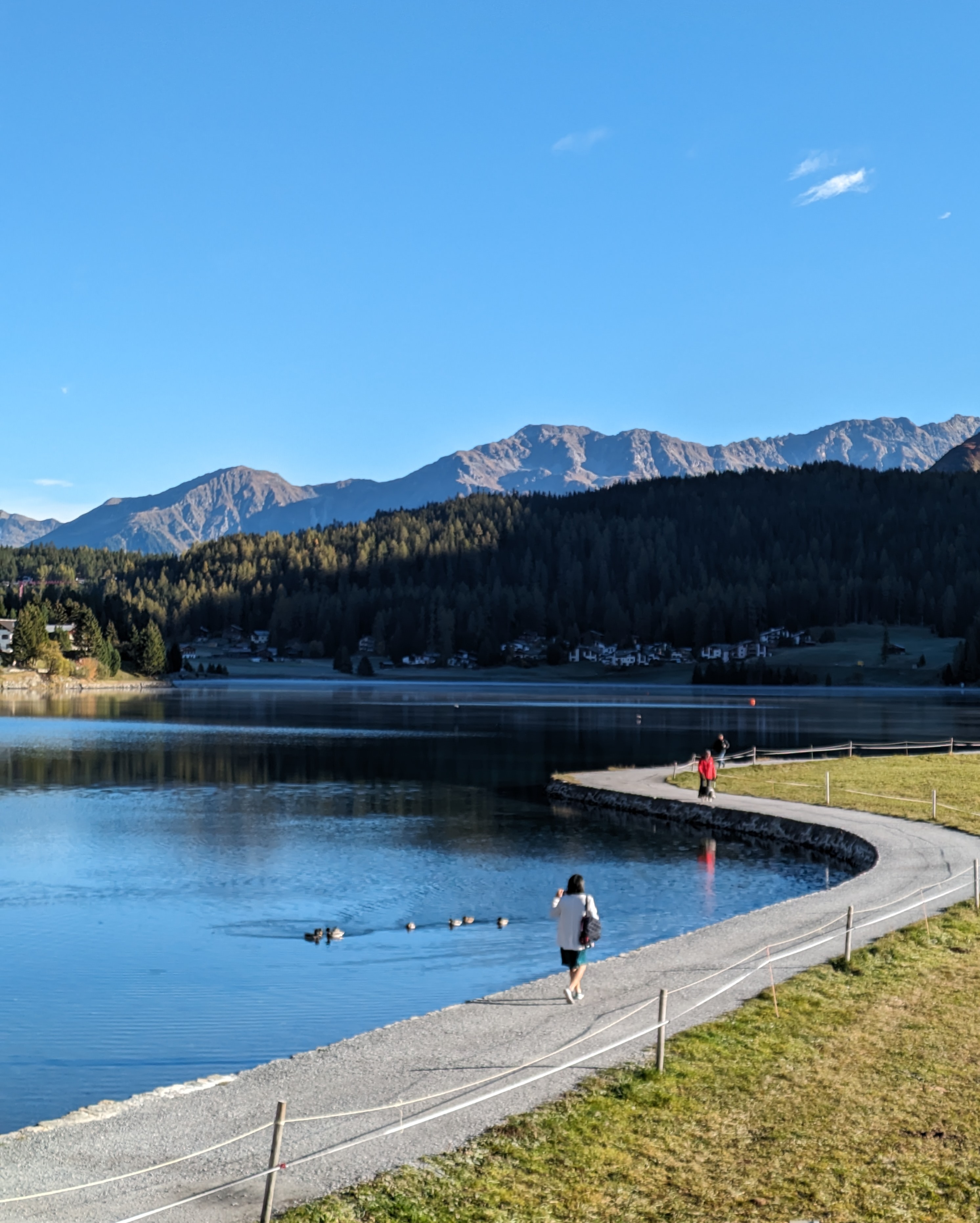 A Drive to lake Davos, Switzerland