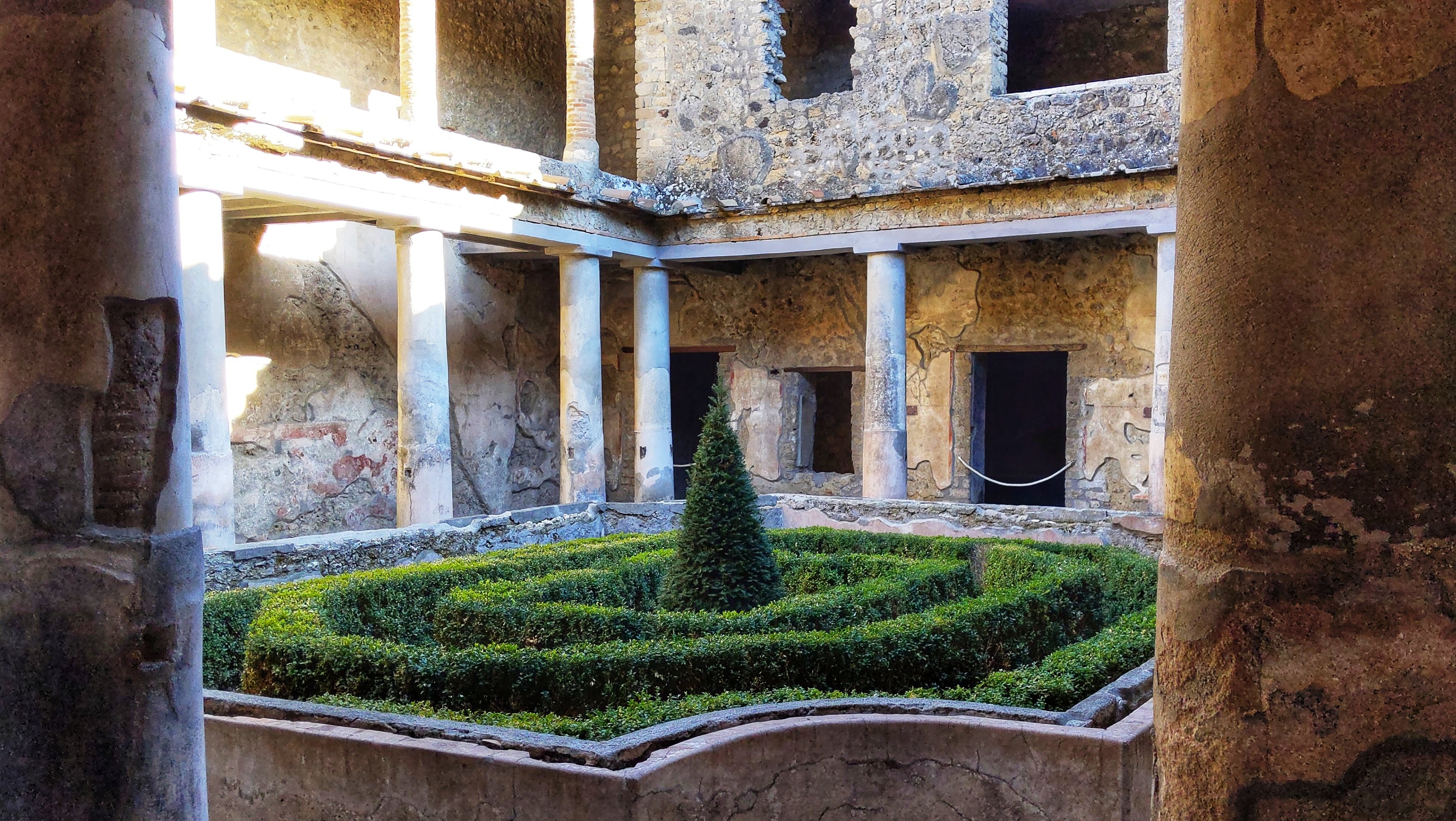 Roman artifacts in Pompeii Archaeological Park, Italy