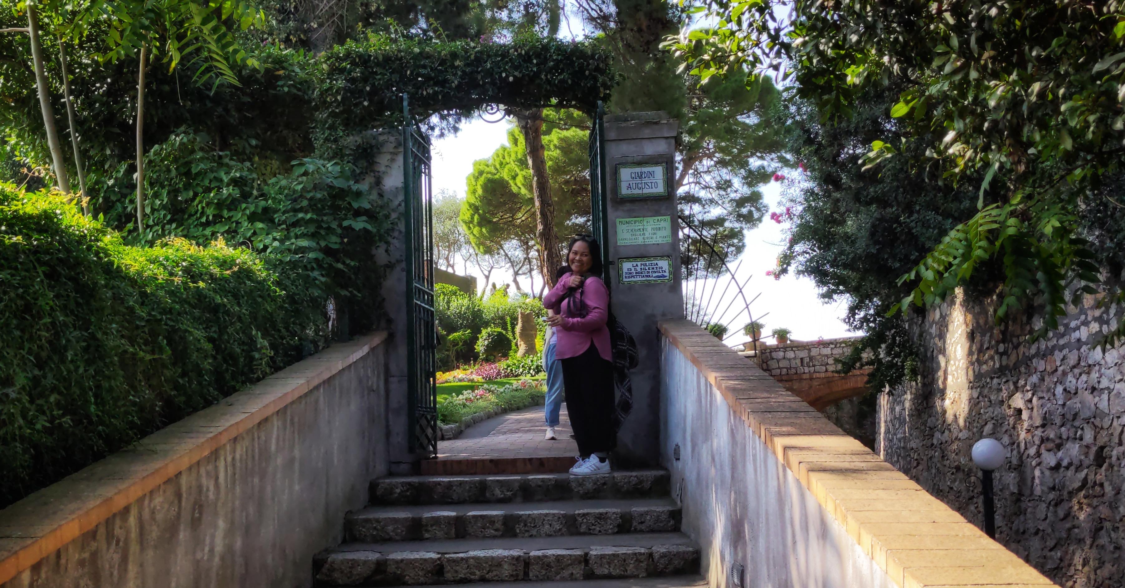 The Garden of Augustus in Capri, Italy